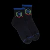 Femme Doré Doré Socquettes^Socquettes en coton éponge sport DD 1819 pour femmes - Bleu marine foncé