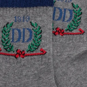 Enfant Doré Doré Socquettes^Socquettes en coton éponge sport DD 1819 pour enfants - Gris Rocheux