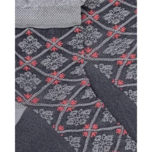 Femme Doré Doré Socquettes^Socquettes en viscose à motifs de fleurs pour femmes - Gris Métal