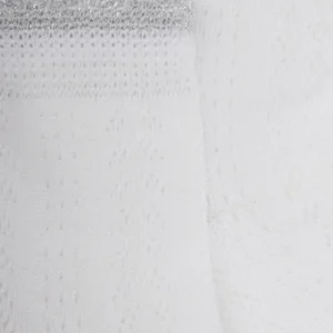 Enfant Doré Doré Socquettes^Socquettes enfant ajourées en fil d'Ecosse avec bord-côte contrasté effet lurex - Col: