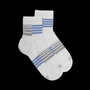 Enfant Doré Doré Socquettes^Socquettes enfant en coton à motifs rayures sportives -
