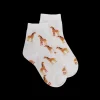 Enfant Doré Doré Socquettes^Socquettes enfant en coton à motifs girafes -