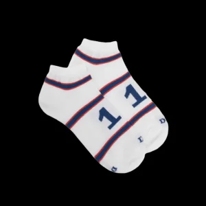Enfant Doré Doré Socquettes^Socquettes enfant en coton à motifs rayures colorés et numero -