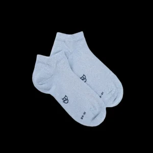 Enfant Doré Doré Socquettes^Socquettes enfant en coton avec effet brillant - Bleu Vague