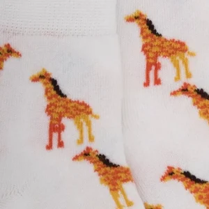 Enfant Doré Doré Socquettes^Socquettes enfant en coton à motifs girafes -