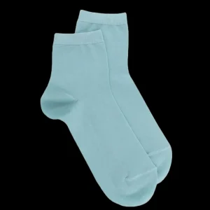 Enfant Doré Doré Socquettes^Socquettes enfant Light en fil d'Ecosse et polyamide - Bleu ciel