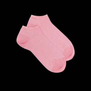 Femme Doré Doré Socquettes^Socquettes femme à motifs losanges - Rose Pétale