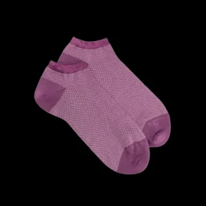Femme Doré Doré Socquettes^Socquettes femme à motifs losanges - Violet Grappe
