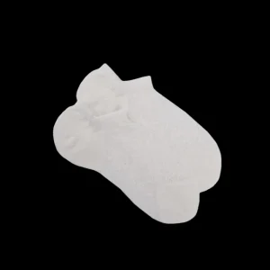 Femme Doré Doré Socquettes^Socquettes femme ajourées en coton à motifs roses - Blanc Givre