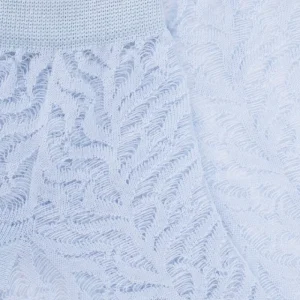 Femme Doré Doré Socquettes^Socquettes femme ajourées en fil d'Écosse - Bleu Vague