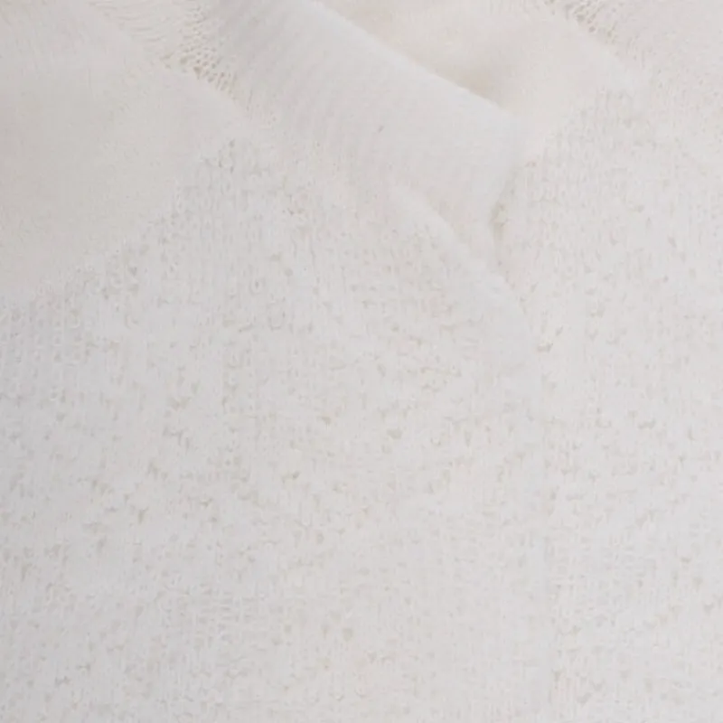 socquettes_femme_ajoures__1-8.webp Femme Doré Doré Socquettes^Socquettes femme ajourées en coton à motifs roses - Blanc Givre