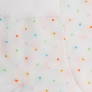 Femme Doré Doré Socquettes^Socquettes femme avec à micro pois s - Fond blanc