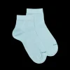 Femme Doré Doré Socquettes^Socquettes femme en coton avec effet brillant - Bleu Fjord