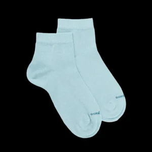 Femme Doré Doré Socquettes^Socquettes femme en coton avec effet brillant - Bleu Fjord