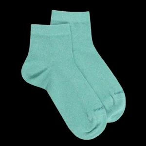 Femme Doré Doré Socquettes^Socquettes femme en coton doux et effet brillant lurex -