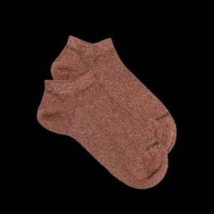 Femme Doré Doré Socquettes^Socquettes femme en coton doux et effet brillant lurex - Orient