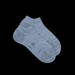 Femme Doré Doré Socquettes^Socquettes femme en fil d'Écosse - Bleu Glacier
