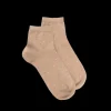 Femme Doré Doré Socquettes^Socquettes femme en fil d'Écosse à pois multicolores - Beige Sable