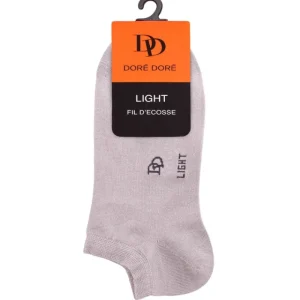 Femme Doré Doré Socquettes^Socquettes femme en fil d'Écosse - Gris Métal