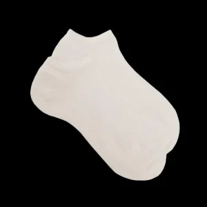 Femme Doré Doré Socquettes^Socquettes femme en résille - Blanc Givre