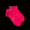 Femme Doré Doré Socquettes^Socquettes femme et fines en coton égyptien - Rouge Cerise