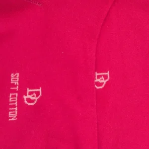 Femme Doré Doré Socquettes^Socquettes femme et fines en coton égyptien - Rouge Cerise