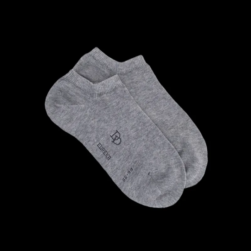 socquettes_femme_eureka_e_0-1.webp Femme Doré Doré Socquettes^Socquettes femme Eureka en coton égyptien - Gris