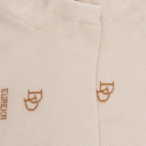 Femme Doré Doré Socquettes^Socquettes femme Eureka en coton égyptien - Blanc naturel