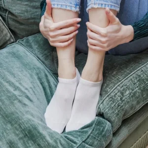 Femme Doré Doré Socquettes^Socquettes femme Eureka en coton égyptien -