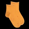 Femme Doré Doré Socquettes^Socquettes femme fines en coton égyptien - Maïs