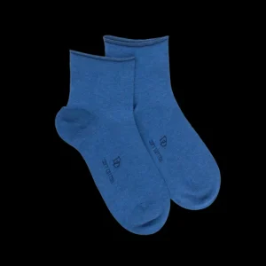 Femme Doré Doré Socquettes^Socquettes femme fines en coton égyptien -