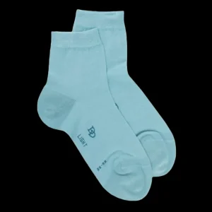 Femme Doré Doré Socquettes^Socquettes femme Light en fil d'Ecosse et polyamide - Bleu fjord