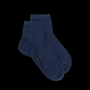 Femme Doré Doré Socquettes^Socquettes femme Light en fil d'Ecosse et polyamide - Bleu marine