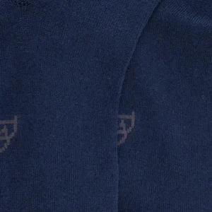 Femme Doré Doré Socquettes^Socquettes femme Light en fil d'Ecosse et polyamide - Bleu marine