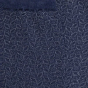 Femme Doré Doré Socquettes^Socquettes feuilles en transparence - Bleu