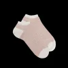 Femme Doré Doré Socquettes^Socquettes pour femmes en fil d'Ecosse à motifs crocodile - Blanc Givre