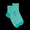 Femme Doré Doré Socquettes^Socquettes pour femmes en fil d'Ecosse à motifs de mandalas avec effet scintillant. -
