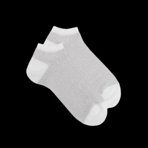 Femme Doré Doré Socquettes^Socquettes pour femmes en fil d'Ecosse à motifs crocodile -