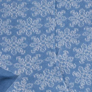Femme Doré Doré Socquettes^Socquettes pour femmes en fil d'Ecosse à motifs de mandalas avec effet scintillant. - Bleu Macadam