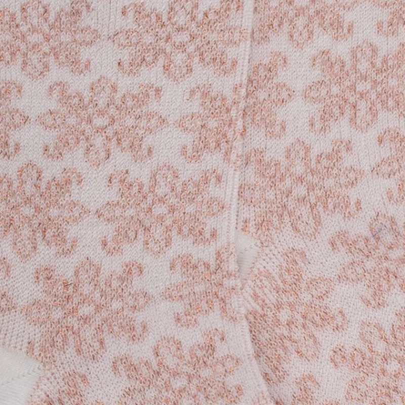 socquettes_pour_femmes_en_1-17.webp Femme Doré Doré Socquettes^Socquettes pour femmes en fil d'Ecosse à motifs de mandalas avec effet scintillant. - Blanc Givre