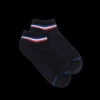 Femme Doré Doré Socquettes^Socquettes sportifs en coton éponge pour femmes - Bleu marine foncé