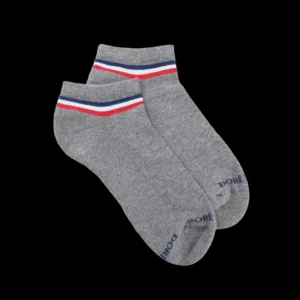 Homme Doré Doré Socquettes^Socquettes sportifs en coton éponge pour hommes - Gris Rocheux