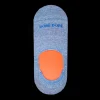 Homme Doré Doré Invisibles^Solerettes en coton et lin pour hommes - Bleu Bassin