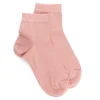 Femme Doré Doré Socquettes^Soquettes femme en coton avec effet brillant - Rose Praline