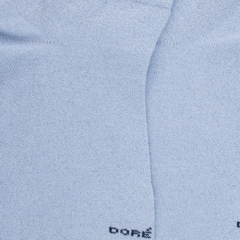 soquettes_femme_en_coton__1-2.webp Femme Doré Doré Socquettes^Soquettes femme en coton avec effet brillant - Bleu Vague